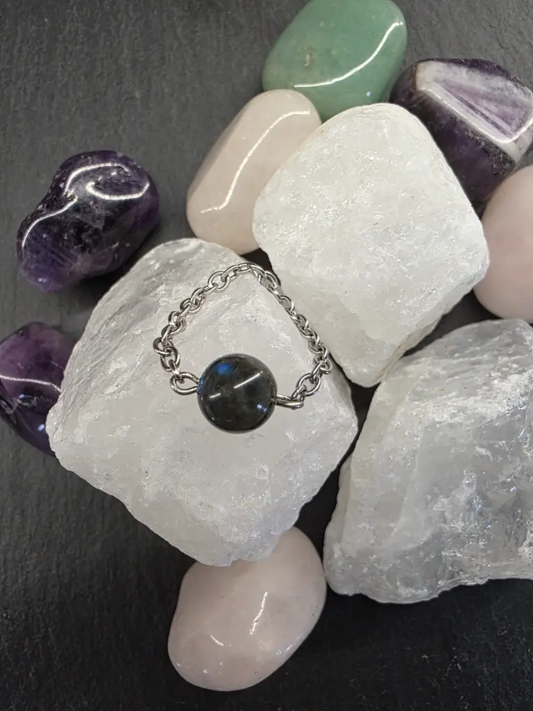 Bague Astréa Labradorite foncée