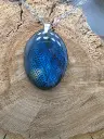 Collier "Aura bleu" N°1
