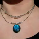 Collier Luna bleu