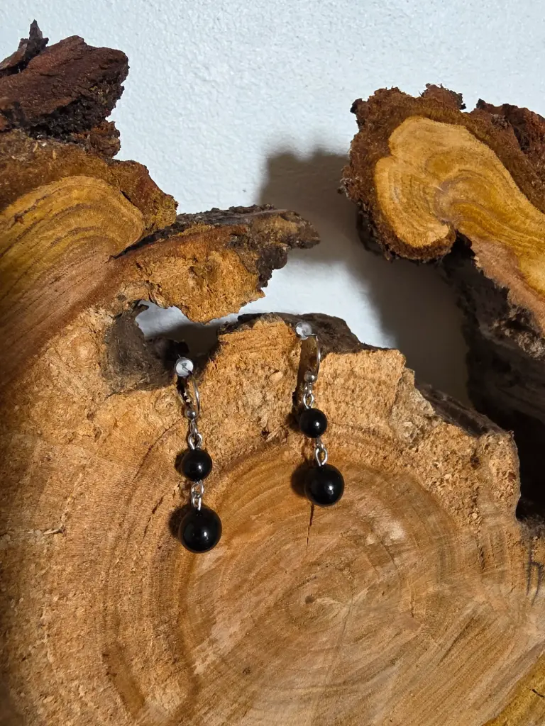 Boucle d'oreille "Douce symphonie" en Tourmaline 