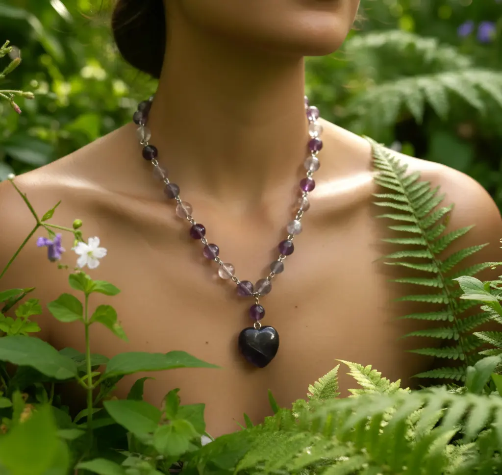 Collier Fluorine multicouleur