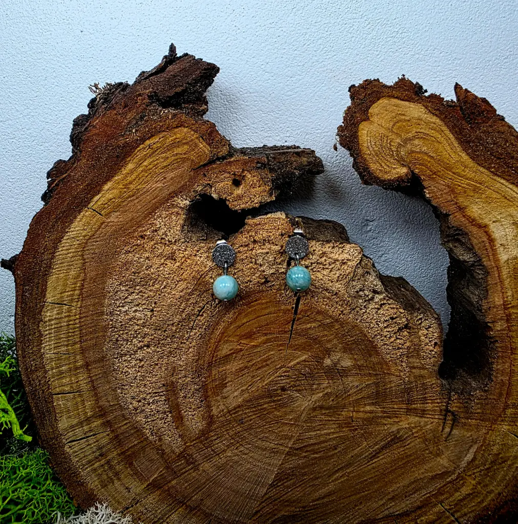 Boucle d'oreille "Una" Amazonite