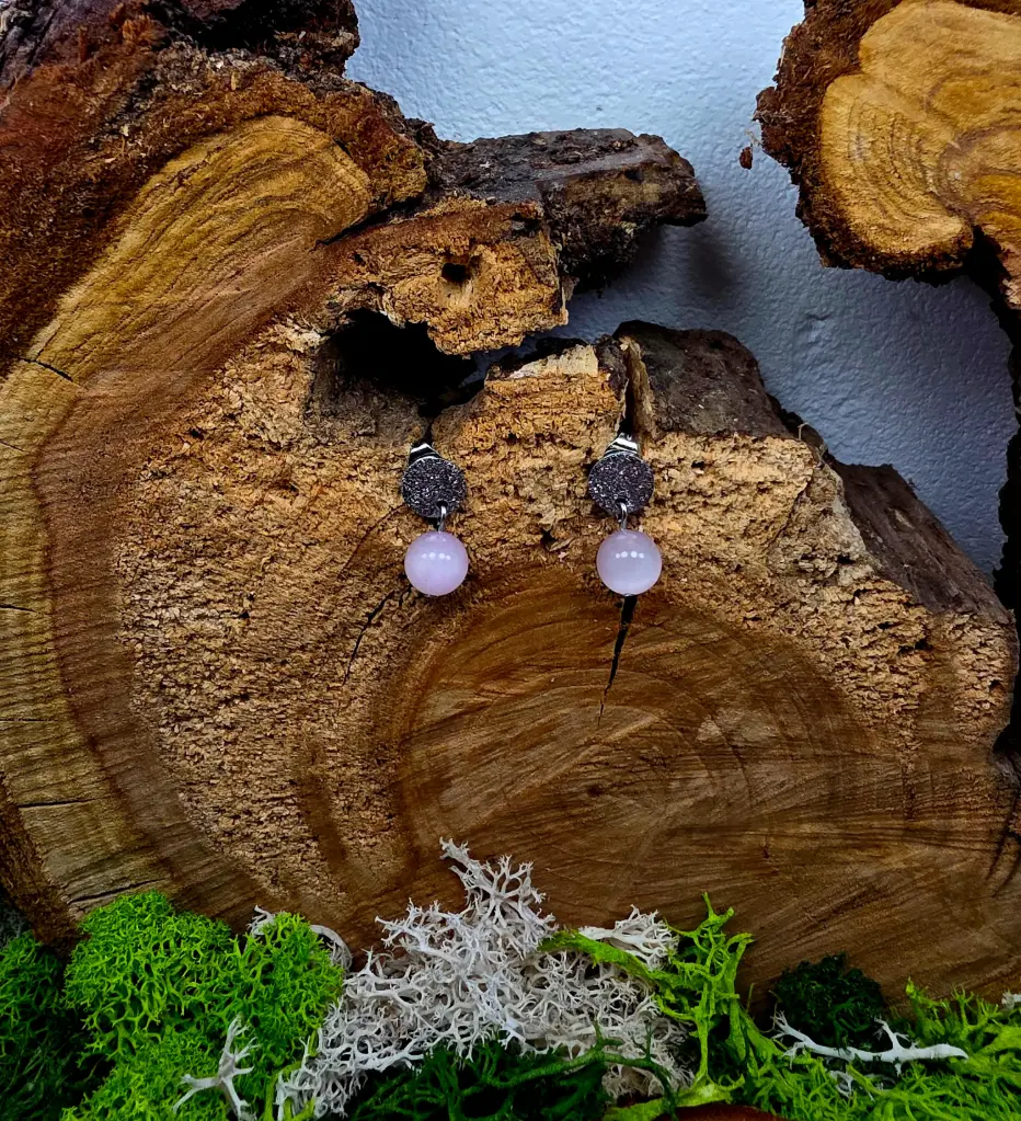 Boucle d'oreille "Una" Kunzite