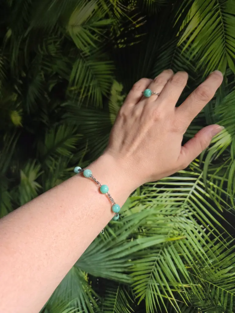 Bracelet Eonix Amazonite en 8 mm