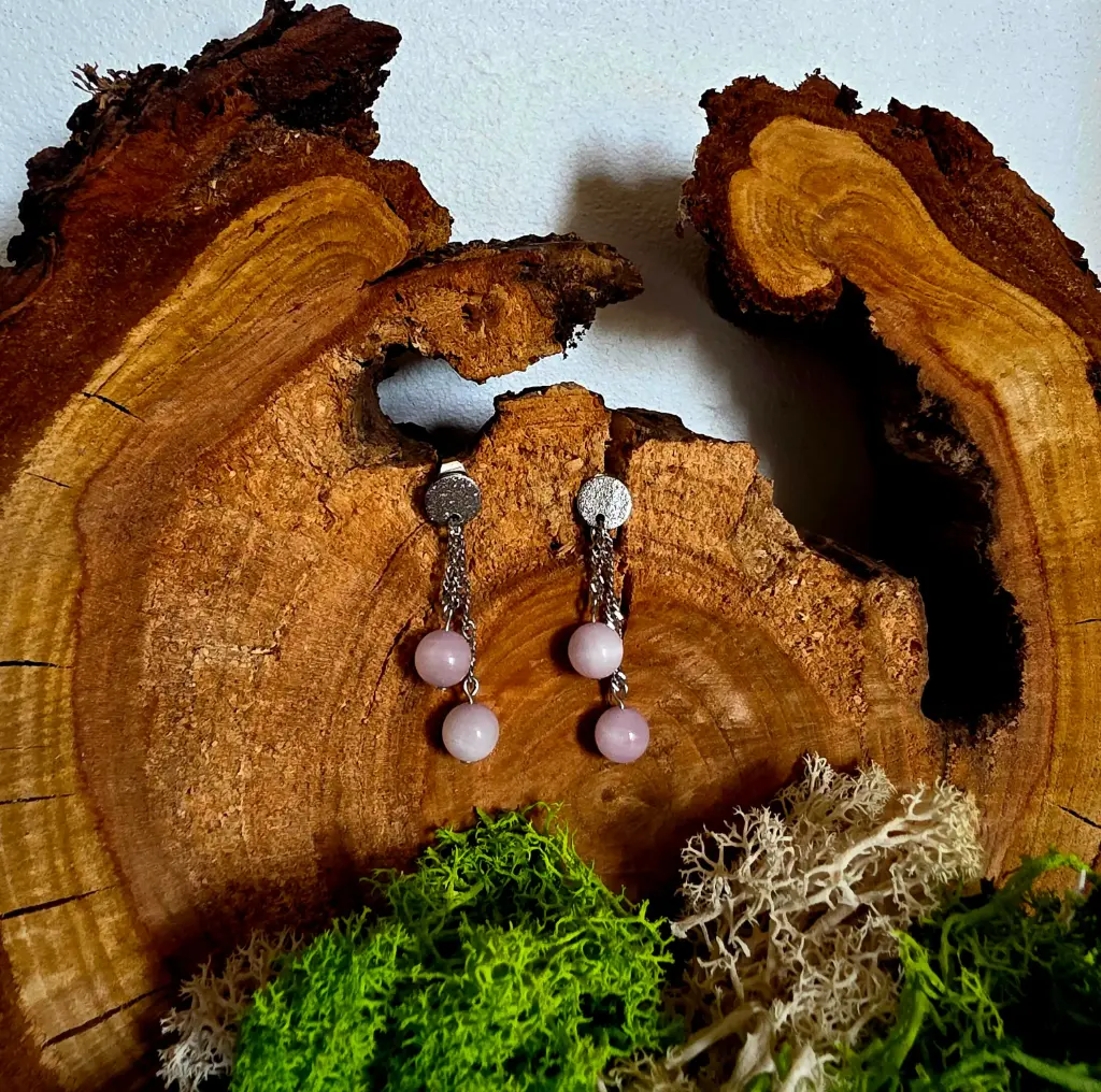 Boucle d'oreille "Lauréa" Kunzite