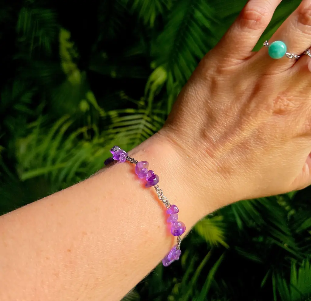 Bracelet Chips Améthyste 