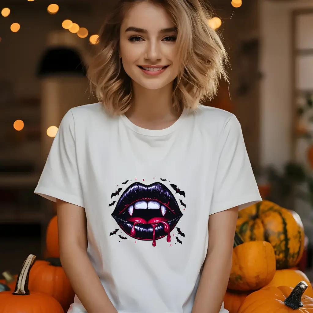 Tee-shirt Halloween "Vampire Mouth"
