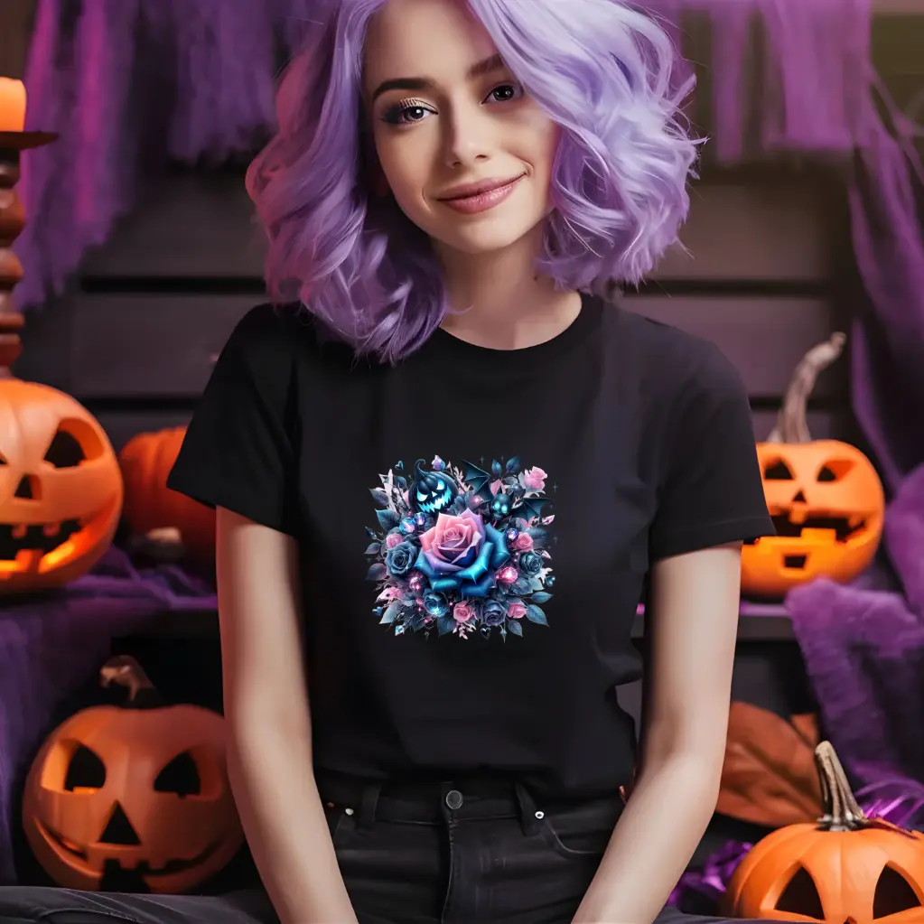 Tee-shirt Halloween "ROSE"