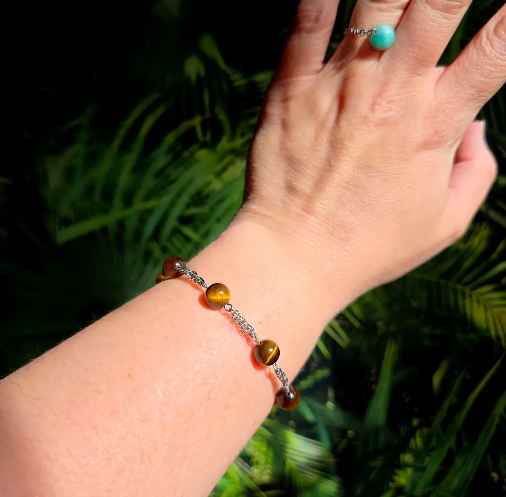 Bracelet Eonix Œil de tigre  (6mm)