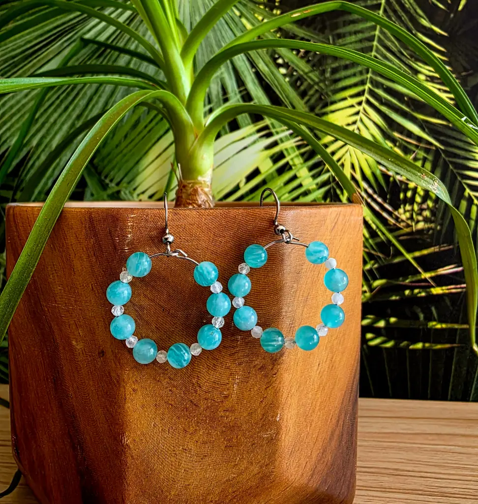 Créole Amazonite et pierre de lune