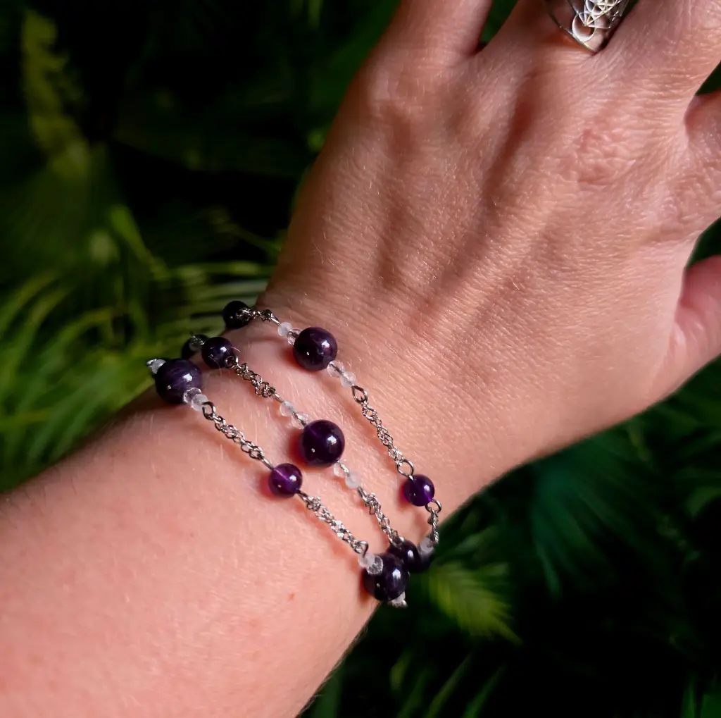 Bracelet "Edélis" en Améthyste