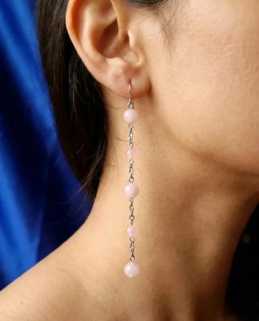 Boucle d'oreille "Altéa" en Kunzite