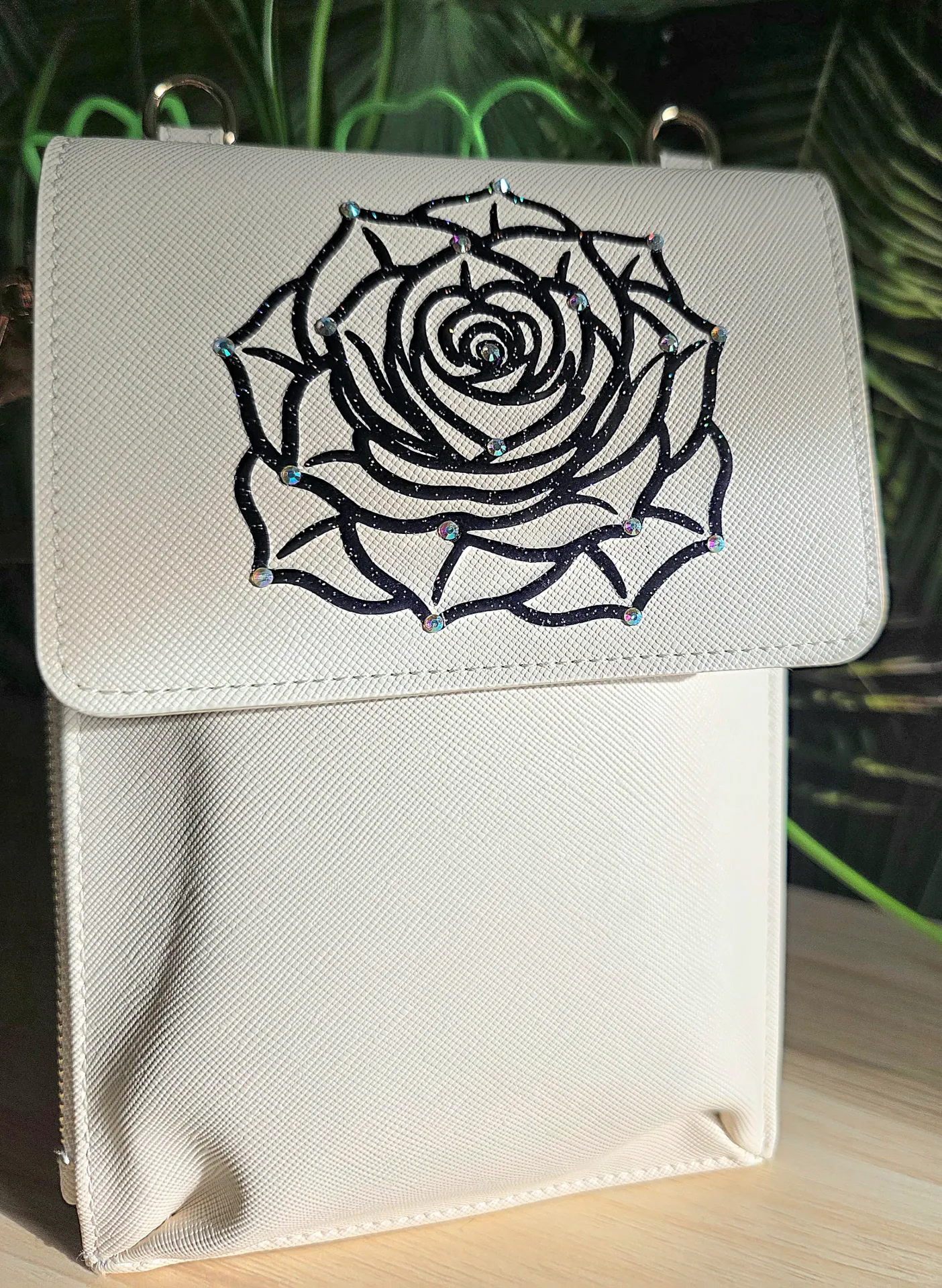 Sacoche Phone Motif Rose
