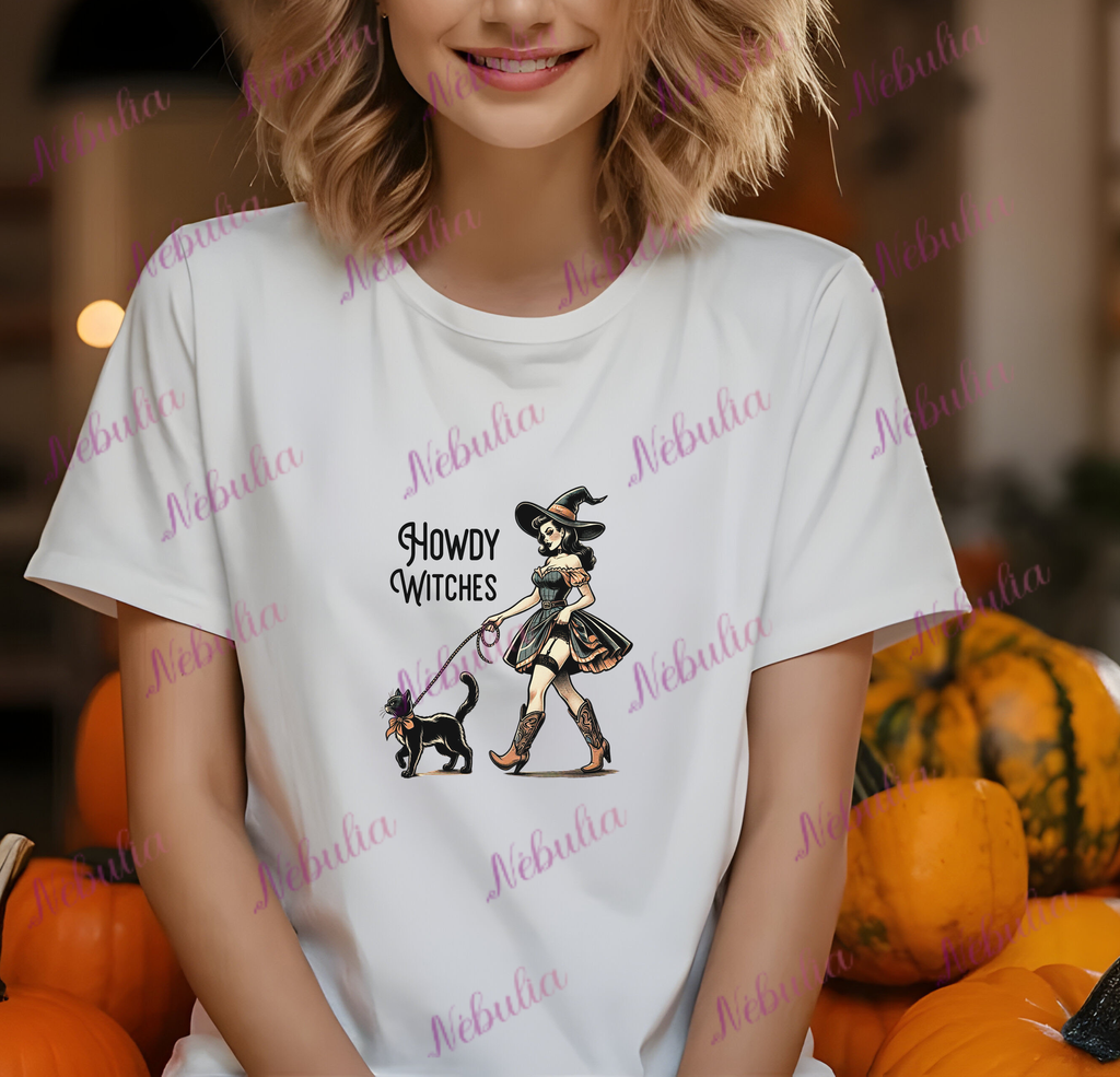 Tee-shirt Witch and Cat