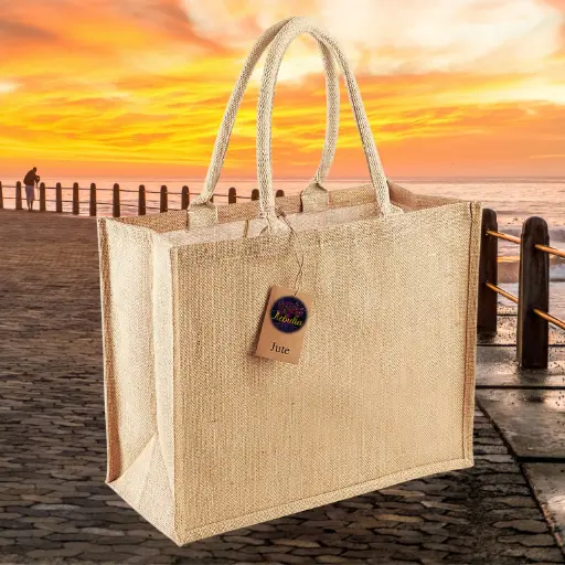 Sac en toile de jute "Créez l'exception qui vous ressemble"