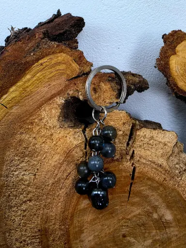 Porte clé Labradorite Foncée dite noire