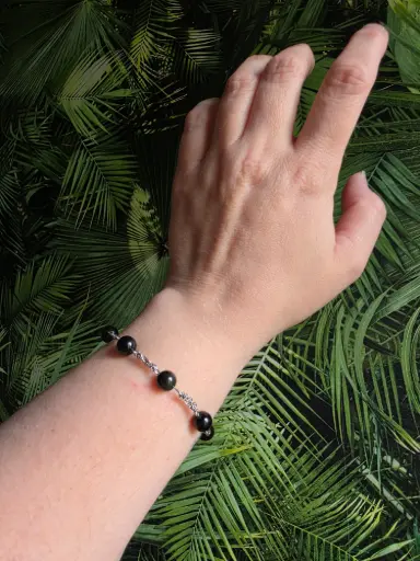 🖤Bracelet Eonix Obsidienne Œil céleste