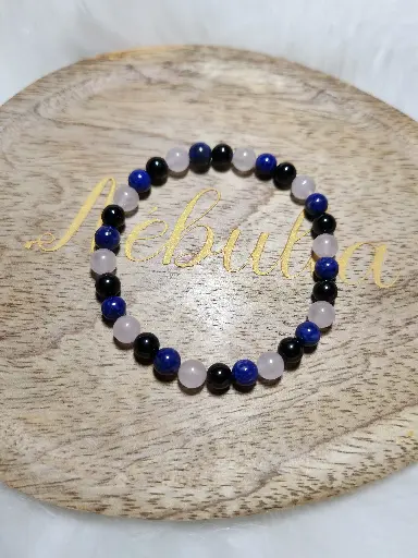 Bracelet Saint en 6mm🩷🖤💙